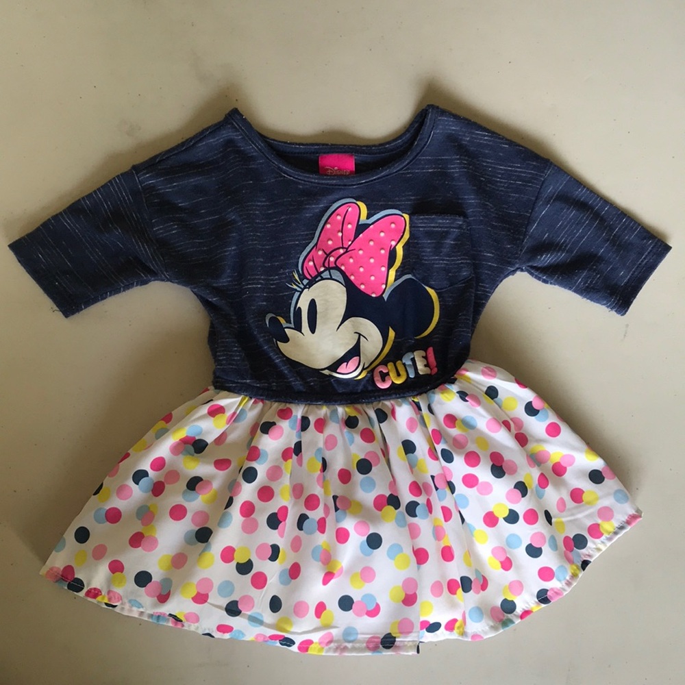 Disney brand. Size 12 months. Minnie Mouse dress.
